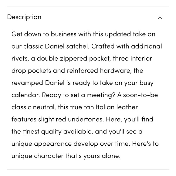 hammitt daniel large , NWT , almond tan / brushed silver - Picture 3 of 11